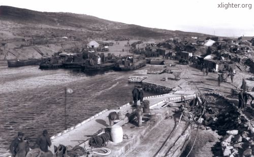Deck of Water Lighter X28, Sulva Point, December 1915
